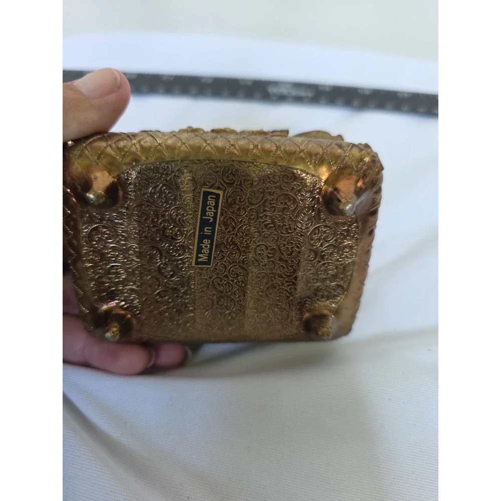 Antique Gold Colored Trinket Box